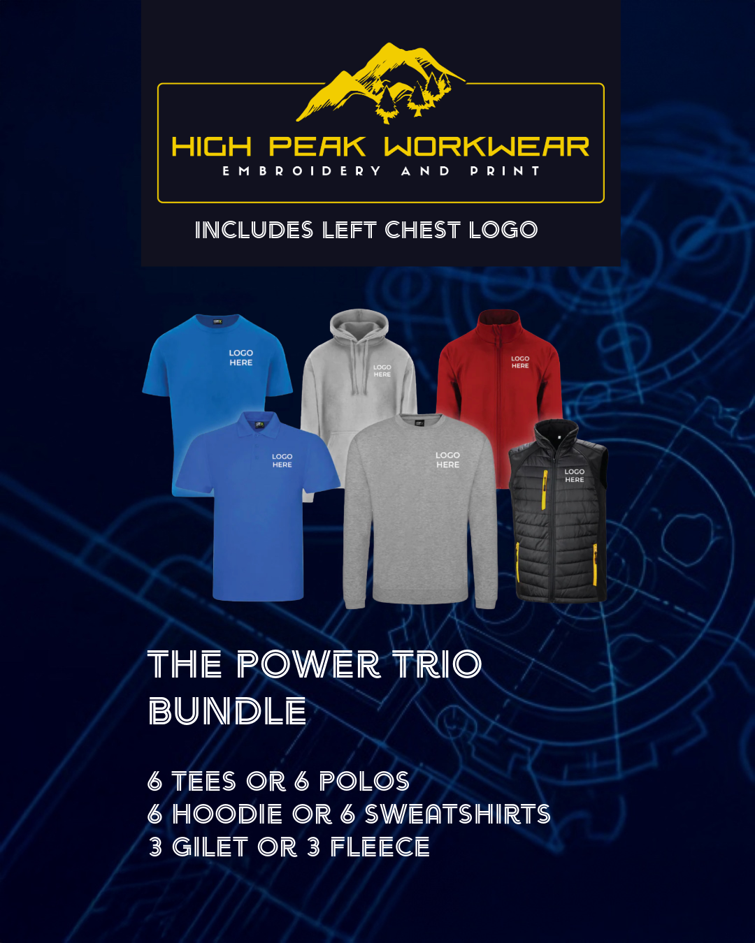 Team of 3 Workwear Package