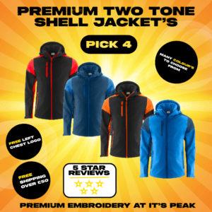 Pick 4 premium two tone shell Jacket's