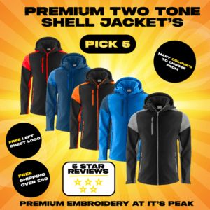 Pick 5 premium two tone shell Jacket's